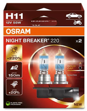 2x OSRAM H11 NIGHT BREAKER 220