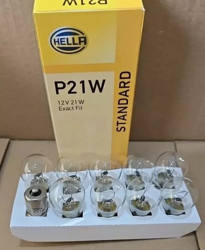 10x hella 12v 21w p21w - 10x, ba15s