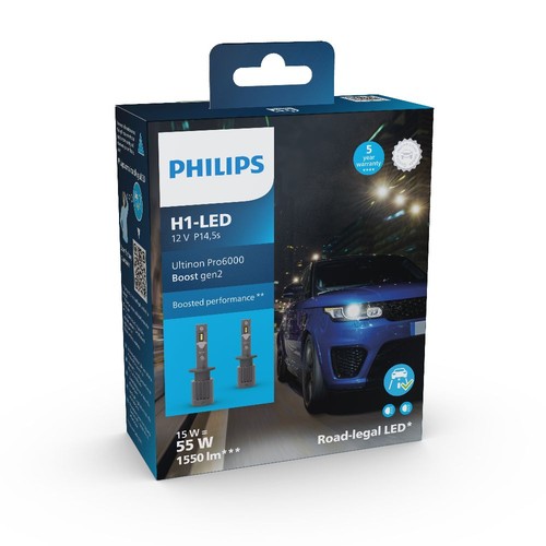 Philips ultinon pro6000 led - h1,